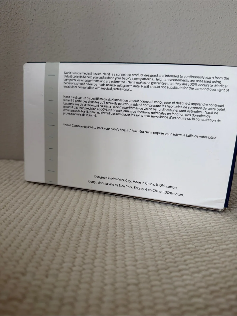 Nanit Smart Sheets - Pebble Grey Crib Sheet